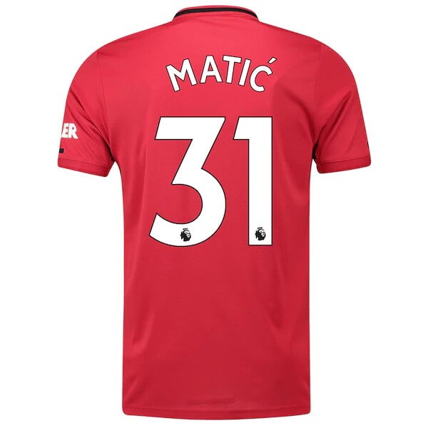 Camiseta Manchester United NO.31 Matic Primera equipación 2019-2020 Rojo